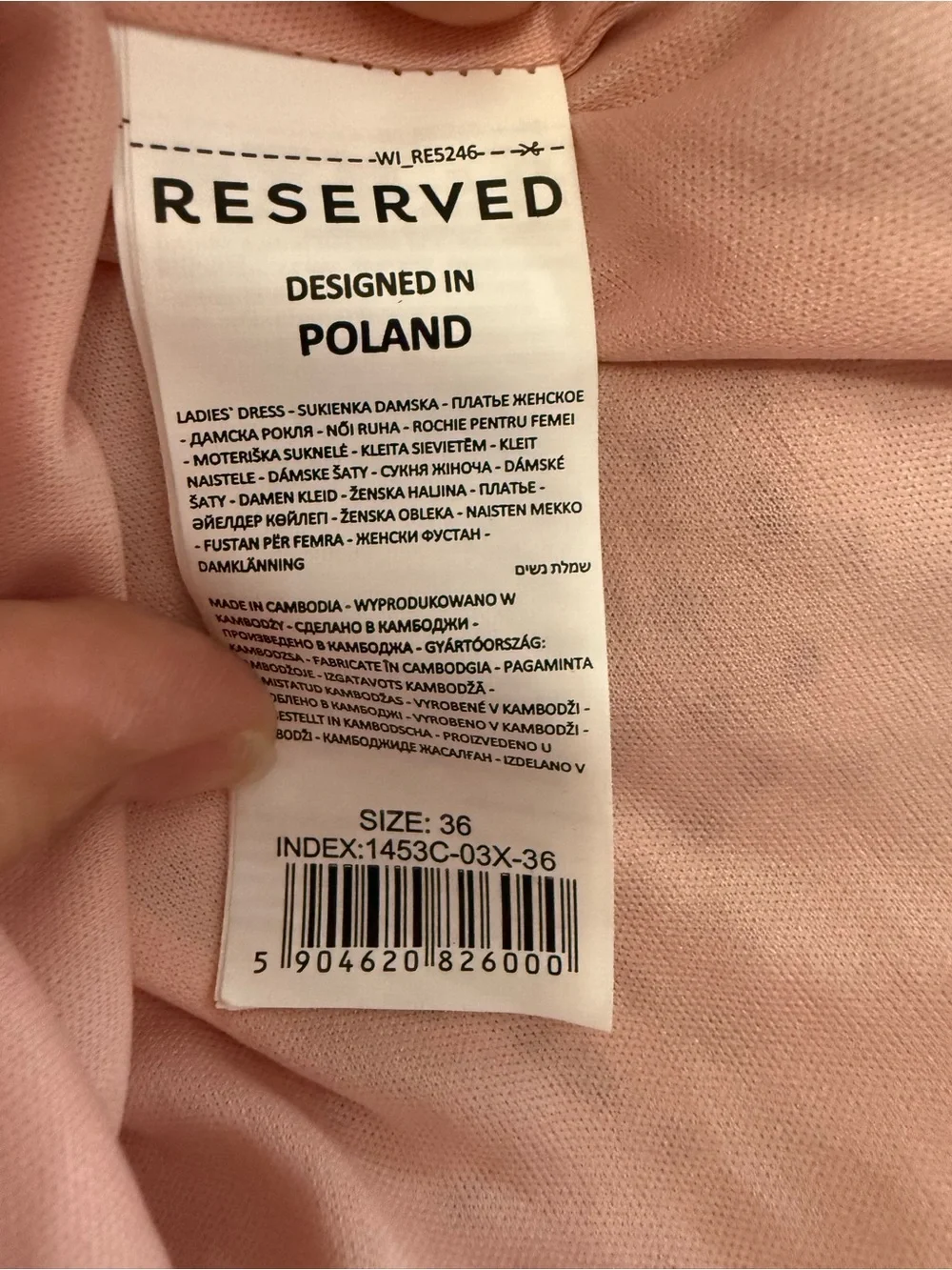 Reserved Blush Pink Ruffle Dotted Mini Dress Sheer Sleeve Small